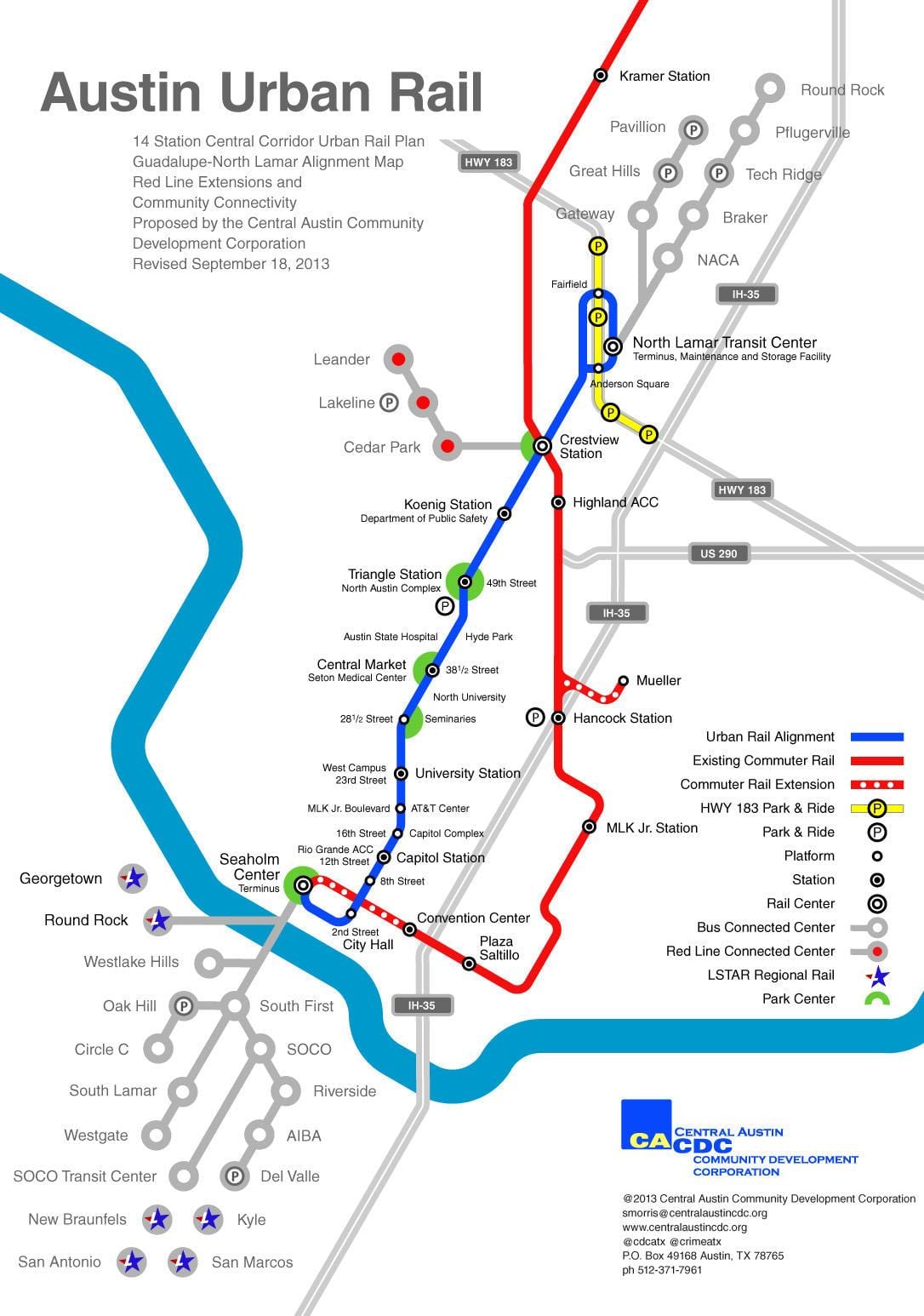 Остин карта на метрото